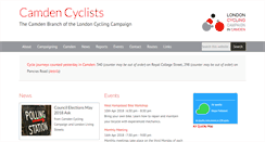 Desktop Screenshot of camdencyclists.org.uk