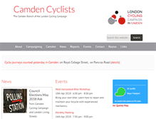 Tablet Screenshot of camdencyclists.org.uk